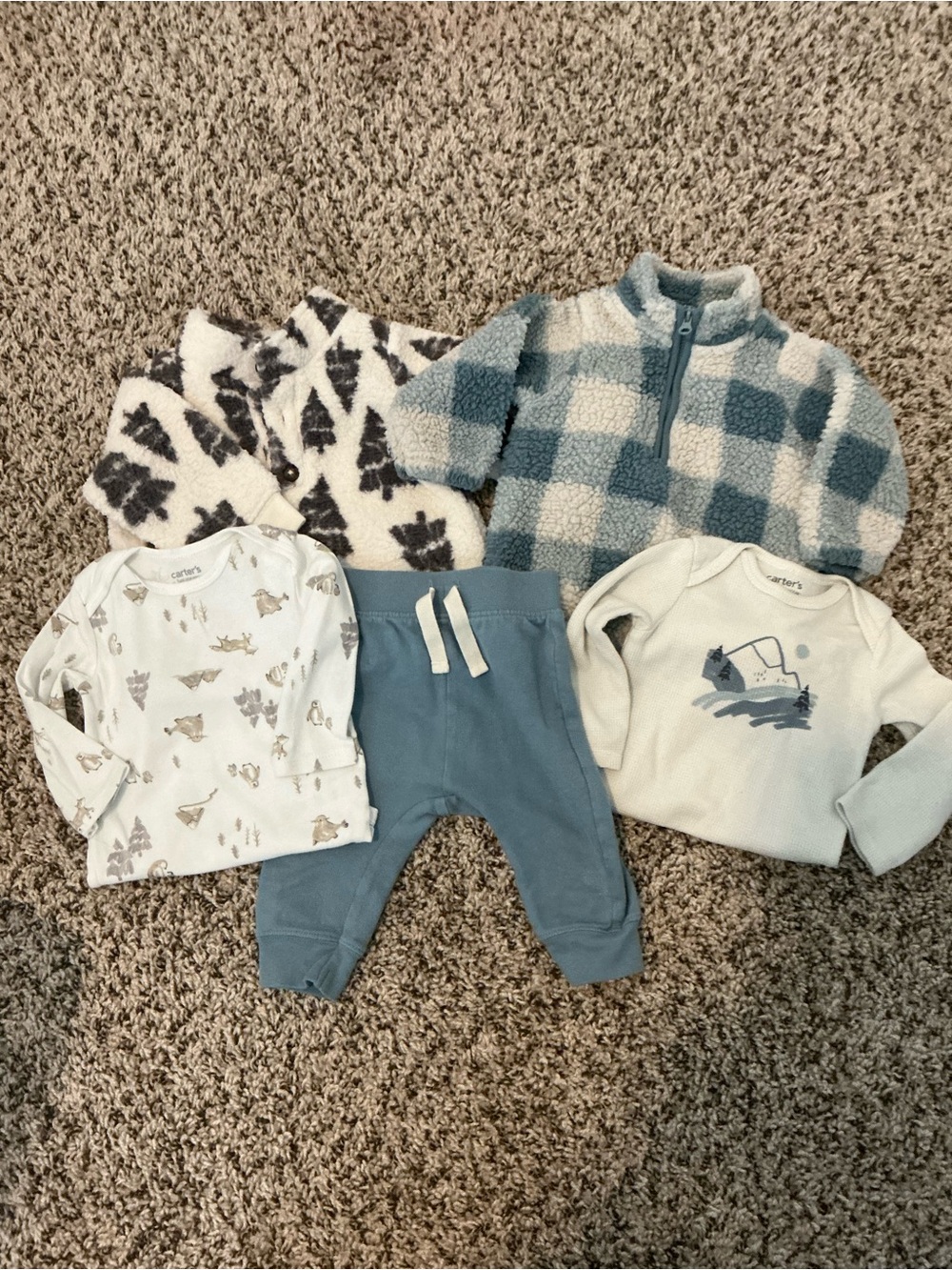 Baby Cozy Fleece Clothing Bundle 6 and 9 months